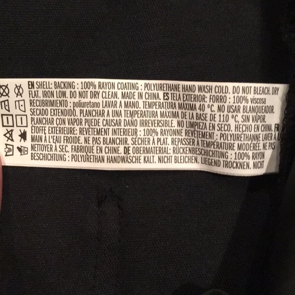 Black Faux Leather pleather skirt NWT - Picture 7 of 7